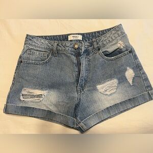 Denim Distressed Women Shorts